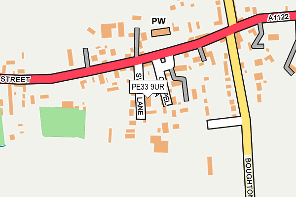 PE33 9UR map - OS OpenMap – Local (Ordnance Survey)