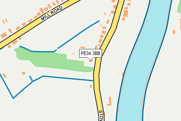 PE34 3BB map - OS OpenMap – Local (Ordnance Survey)