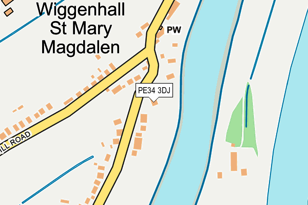 PE34 3DJ map - OS OpenMap – Local (Ordnance Survey)
