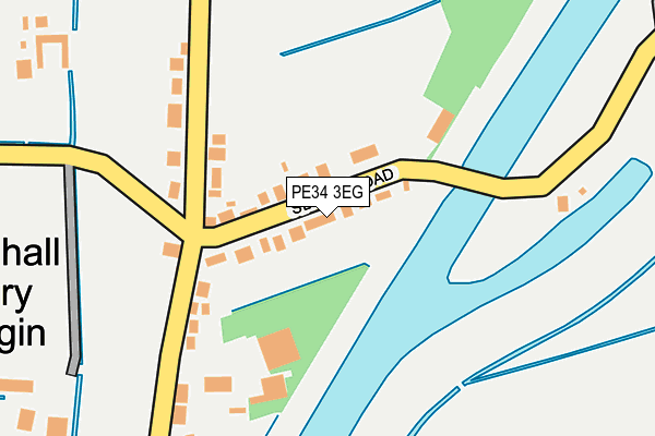 PE34 3EG map - OS OpenMap – Local (Ordnance Survey)