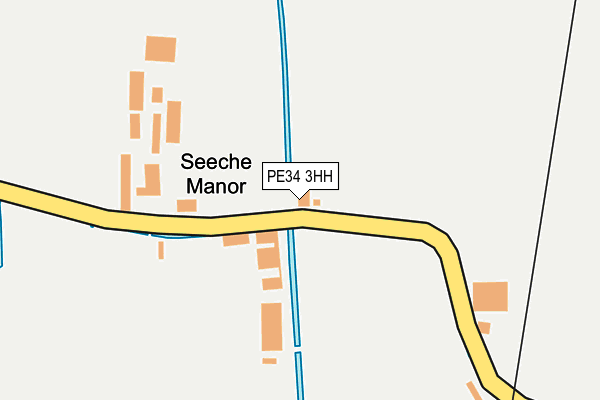 PE34 3HH map - OS OpenMap – Local (Ordnance Survey)