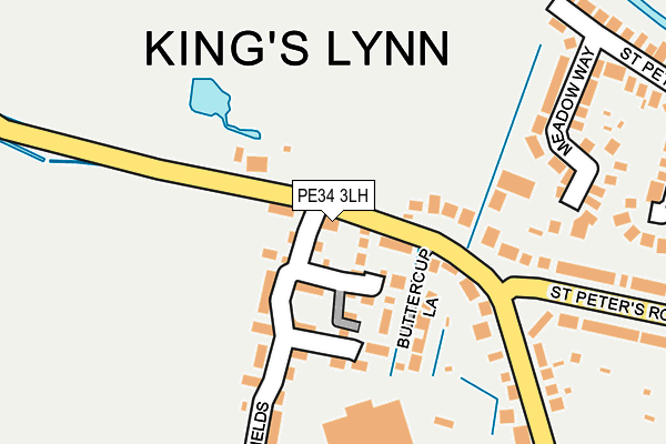 PE34 3LH map - OS OpenMap – Local (Ordnance Survey)