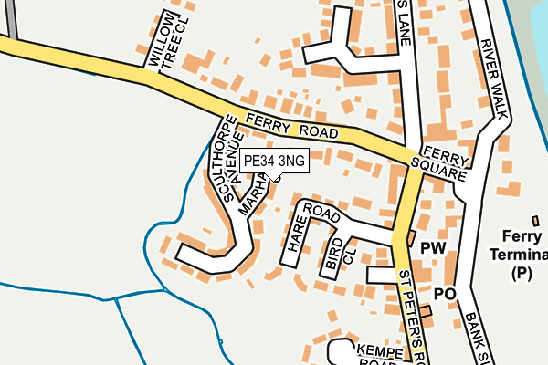 PE34 3NG map - OS OpenMap – Local (Ordnance Survey)