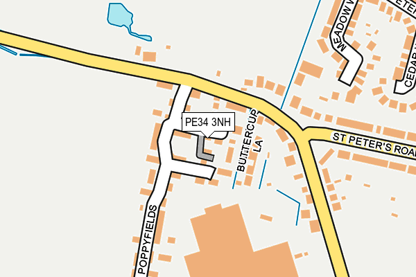 PE34 3NH map - OS OpenMap – Local (Ordnance Survey)