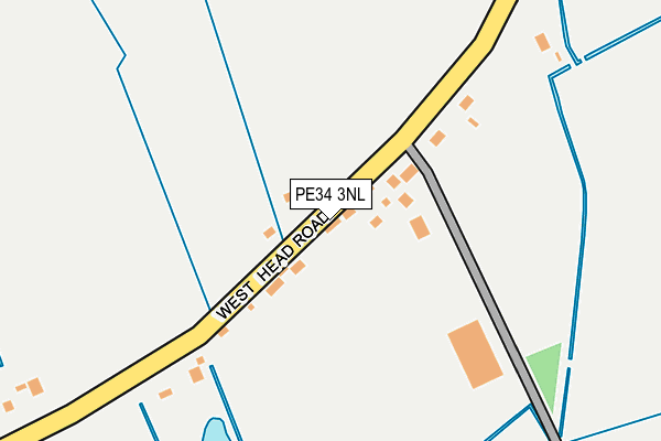 PE34 3NL map - OS OpenMap – Local (Ordnance Survey)