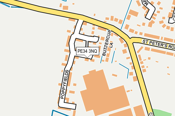 PE34 3NQ map - OS OpenMap – Local (Ordnance Survey)