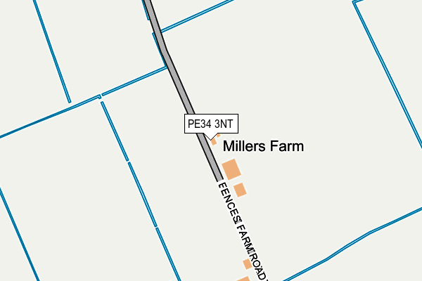 PE34 3NT map - OS OpenMap – Local (Ordnance Survey)