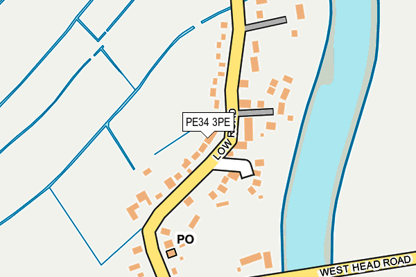 PE34 3PE map - OS OpenMap – Local (Ordnance Survey)