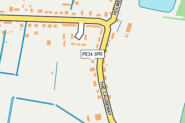 PE34 3PR map - OS OpenMap – Local (Ordnance Survey)