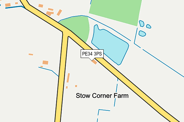 PE34 3PS map - OS OpenMap – Local (Ordnance Survey)