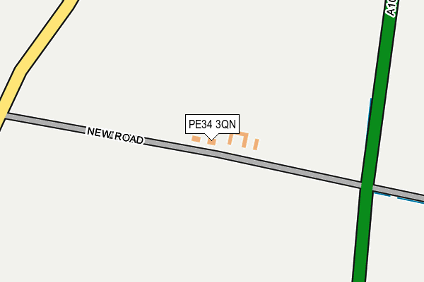 PE34 3QN map - OS OpenMap – Local (Ordnance Survey)