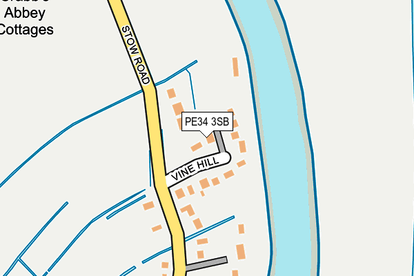 PE34 3SB map - OS OpenMap – Local (Ordnance Survey)
