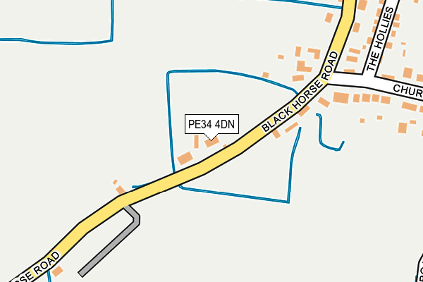 PE34 4DN map - OS OpenMap – Local (Ordnance Survey)