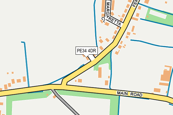 PE34 4DR map - OS OpenMap – Local (Ordnance Survey)