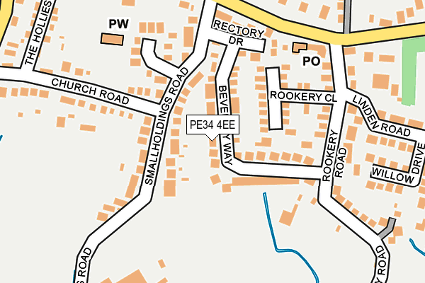 PE34 4EE map - OS OpenMap – Local (Ordnance Survey)