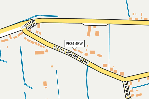 PE34 4EW map - OS OpenMap – Local (Ordnance Survey)
