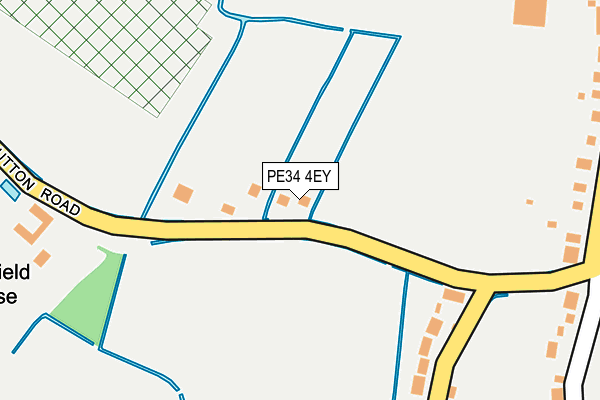 PE34 4EY map - OS OpenMap – Local (Ordnance Survey)