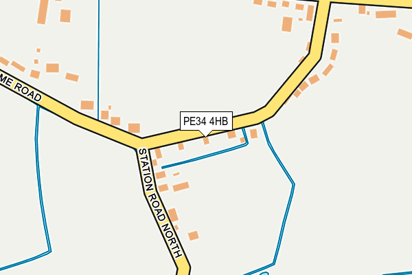PE34 4HB map - OS OpenMap – Local (Ordnance Survey)
