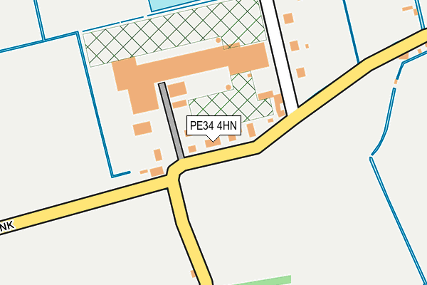 PE34 4HN map - OS OpenMap – Local (Ordnance Survey)