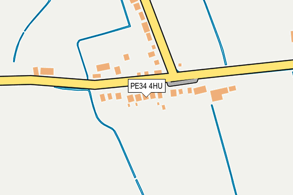 PE34 4HU map - OS OpenMap – Local (Ordnance Survey)