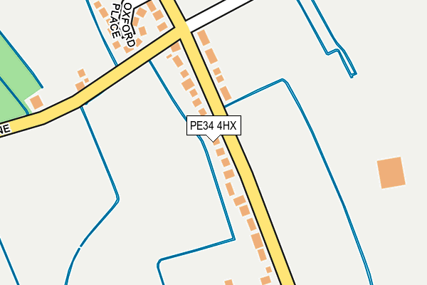 PE34 4HX map - OS OpenMap – Local (Ordnance Survey)