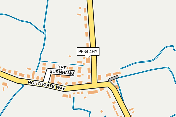 PE34 4HY map - OS OpenMap – Local (Ordnance Survey)
