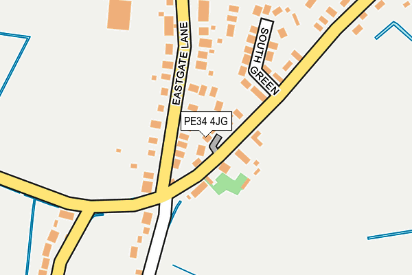 PE34 4JG map - OS OpenMap – Local (Ordnance Survey)