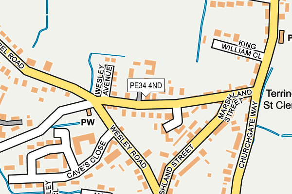 PE34 4ND map - OS OpenMap – Local (Ordnance Survey)