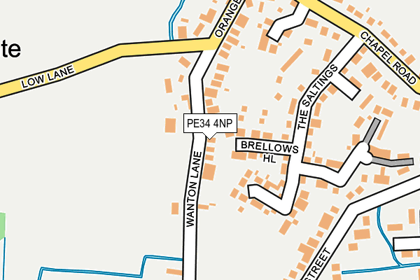 PE34 4NP map - OS OpenMap – Local (Ordnance Survey)