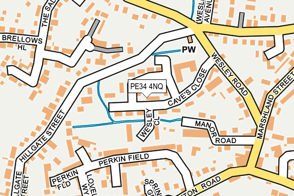 PE34 4NQ map - OS OpenMap – Local (Ordnance Survey)