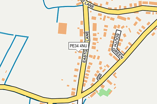 PE34 4NU map - OS OpenMap – Local (Ordnance Survey)