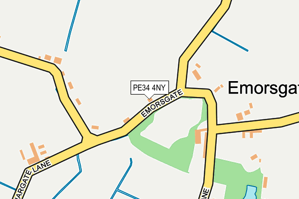 PE34 4NY map - OS OpenMap – Local (Ordnance Survey)