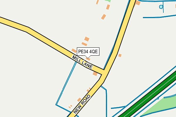 PE34 4QE map - OS OpenMap – Local (Ordnance Survey)