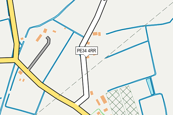 PE34 4RR map - OS OpenMap – Local (Ordnance Survey)