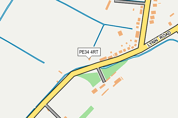 PE34 4RT map - OS OpenMap – Local (Ordnance Survey)