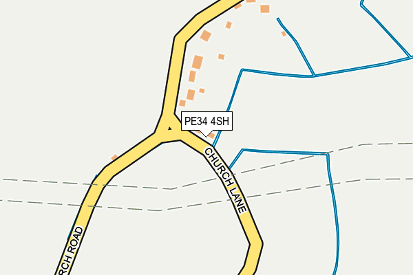 PE34 4SH map - OS OpenMap – Local (Ordnance Survey)
