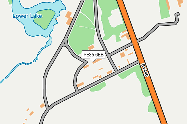 PE35 6EB map - OS OpenMap – Local (Ordnance Survey)