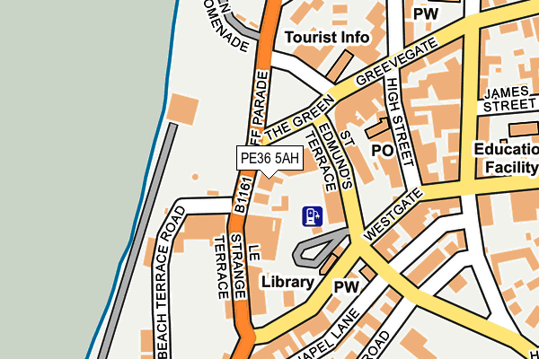 PE36 5AH map - OS OpenMap – Local (Ordnance Survey)