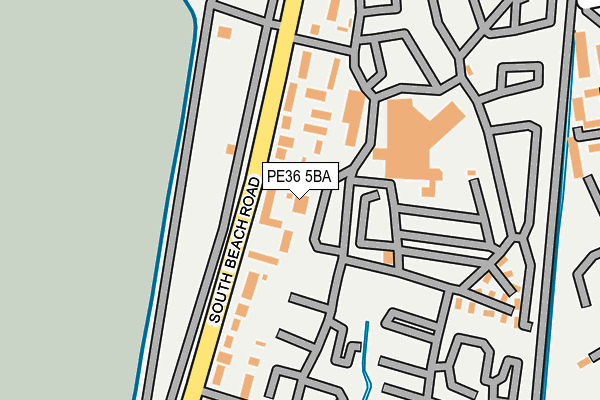 PE36 5BA map - OS OpenMap – Local (Ordnance Survey)