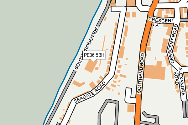 PE36 5BH map - OS OpenMap – Local (Ordnance Survey)