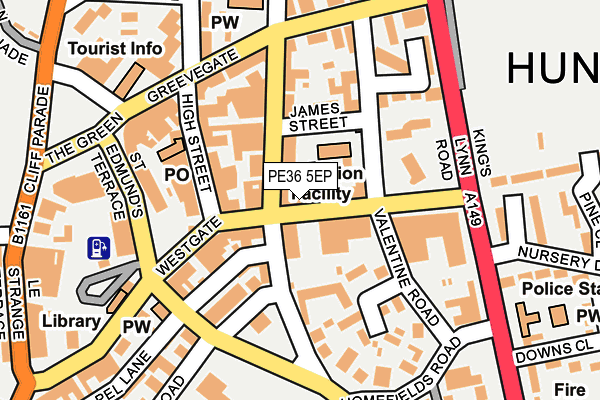 PE36 5EP map - OS OpenMap – Local (Ordnance Survey)