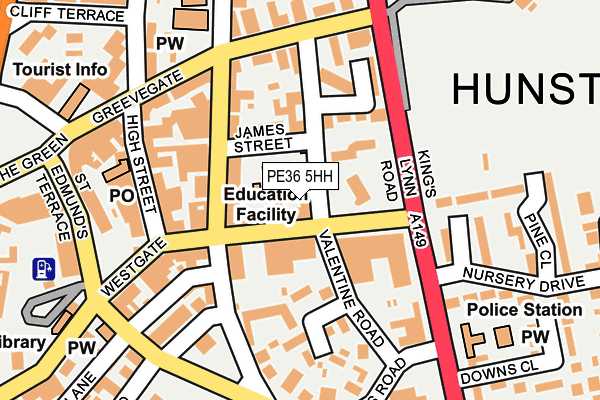 PE36 5HH map - OS OpenMap – Local (Ordnance Survey)