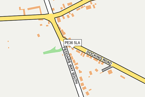 PE36 5LA map - OS OpenMap – Local (Ordnance Survey)