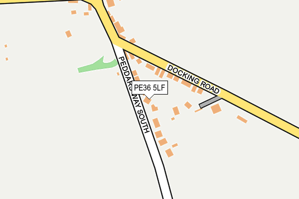 PE36 5LF map - OS OpenMap – Local (Ordnance Survey)
