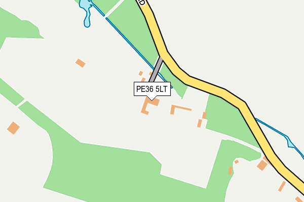 PE36 5LT map - OS OpenMap – Local (Ordnance Survey)
