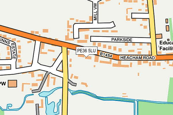 PE36 5LU map - OS OpenMap – Local (Ordnance Survey)