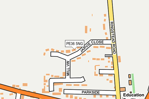 PE36 5NG map - OS OpenMap – Local (Ordnance Survey)