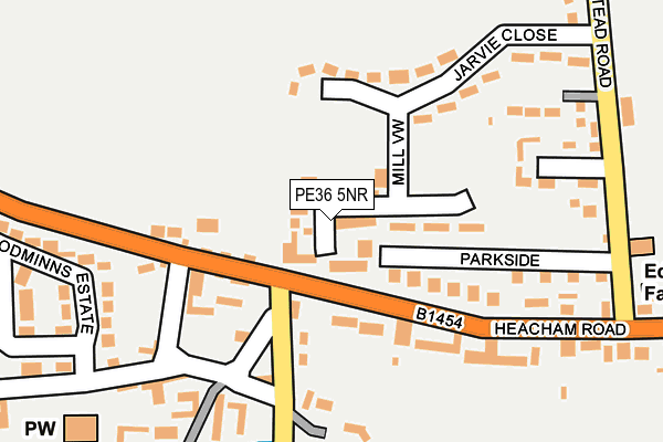 PE36 5NR map - OS OpenMap – Local (Ordnance Survey)