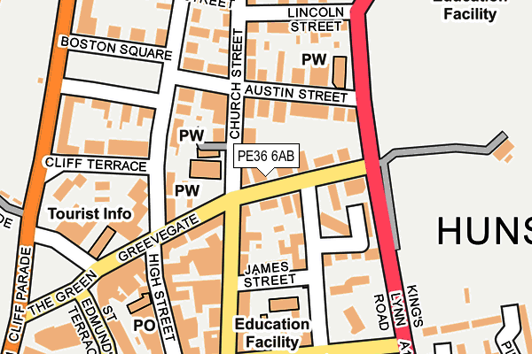 PE36 6AB map - OS OpenMap – Local (Ordnance Survey)