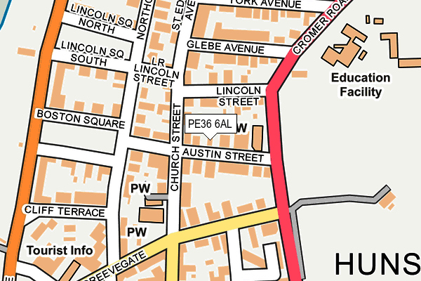 PE36 6AL map - OS OpenMap – Local (Ordnance Survey)